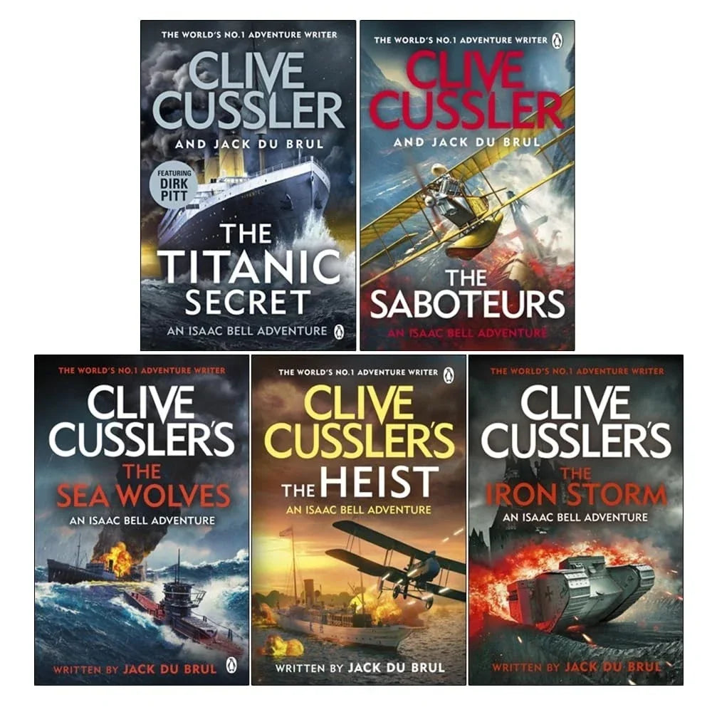 Isaac Bell Series 11-15 Collection 5 Books Set (The Titanic Secret ,The Saboteurs ,The Sea Wolves ,The Heist  &The Iron Storm [h])