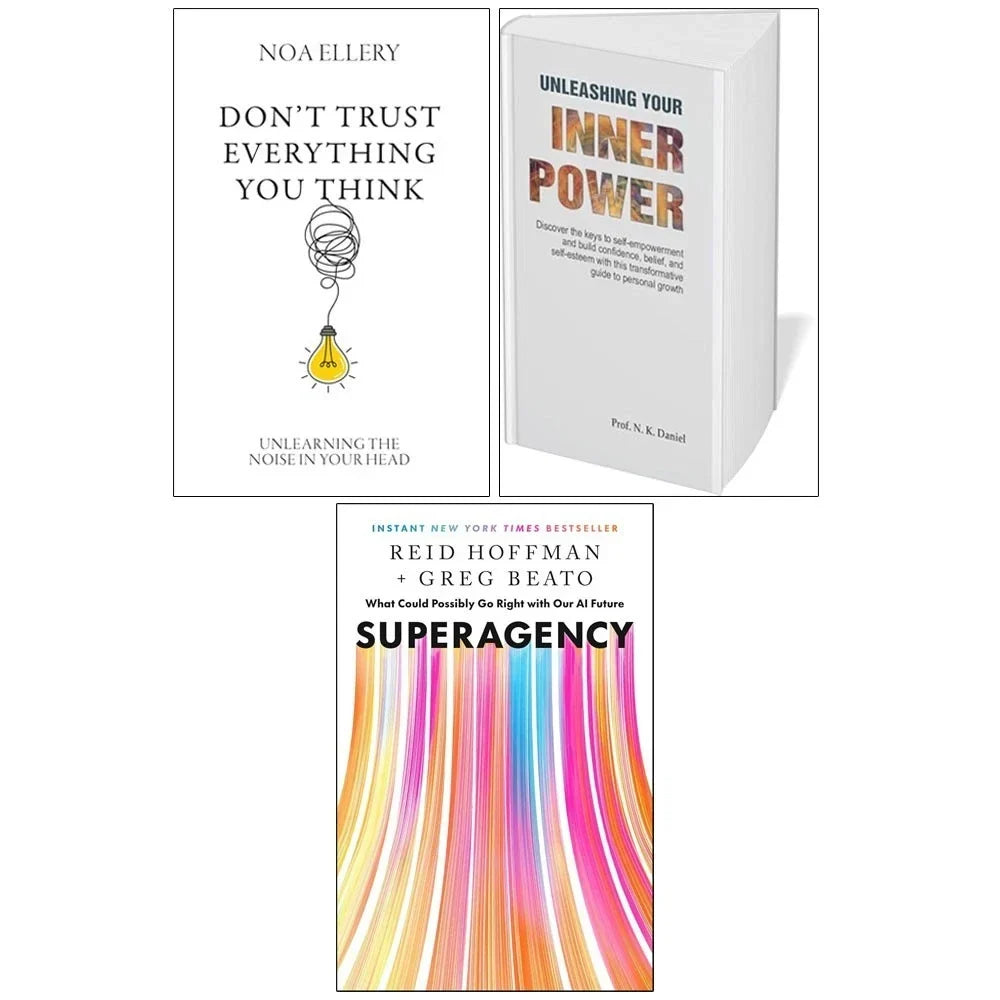 Don’t Trust Everything You Think,Unleashing Your Inner,Superagency 3 Books Collection Set