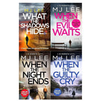 M J Lee DI Ridpath Collection 4 Books Set (When the Evil Waits ,When the Guilty Cry, When the Night Ends  & What the Shadows Hide)