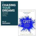 Chasing Your Dreams By Elle Navarro, Grit By Angela Duckworth 2 Books Collection Set