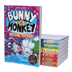 Bunny vs Monkey 7 Books Collection Set By Jamie Smart (Bunny vs Monkey, Supersonic Aye-aye, The Human Invasion, Rise of the Maniacal Badger, the League of Doom!, Multiverse Mix-up & Machine Mayhem)