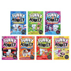 Bunny vs Monkey 7 Books Collection Set By Jamie Smart (Bunny vs Monkey, Supersonic Aye-aye, The Human Invasion, Rise of the Maniacal Badger, the League of Doom!, Multiverse Mix-up & Machine Mayhem)