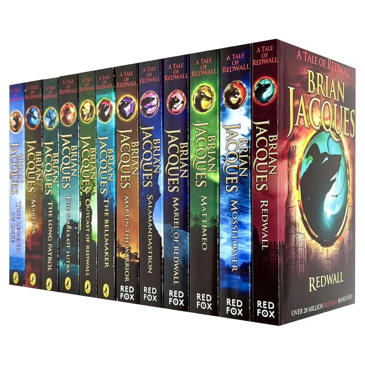 A Tale of Redwall Book Series 1-12 Books Collection Set By Brian Jacques (Redwall, Mossflower, Mattimeo, Mariel & More)