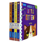 Where is Little... Series 4 Books Collection Set By Campbell Books (Where is Little Elephant?, Where is Little Tiger? & More)