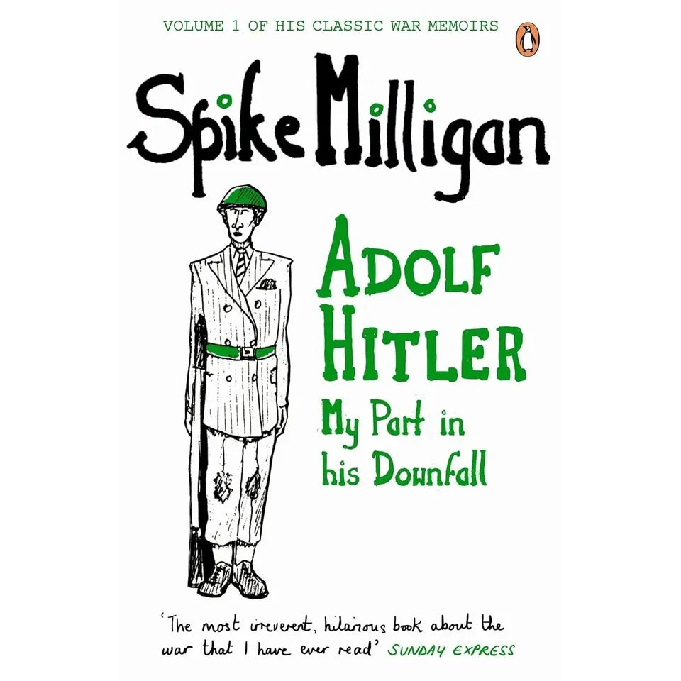 Milligan Memoirs Series 5 Books Collection Set by Spike Milligan Adolf Hitler(Peace Work,  Adolf Hitler, 'Rommel?' 'Gunner Who?', Monty ,Mussolini)