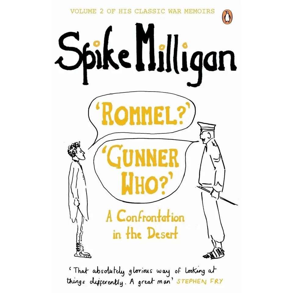 Milligan Memoirs Series 5 Books Collection Set by Spike Milligan Adolf Hitler(Peace Work,  Adolf Hitler, 'Rommel?' 'Gunner Who?', Monty ,Mussolini)