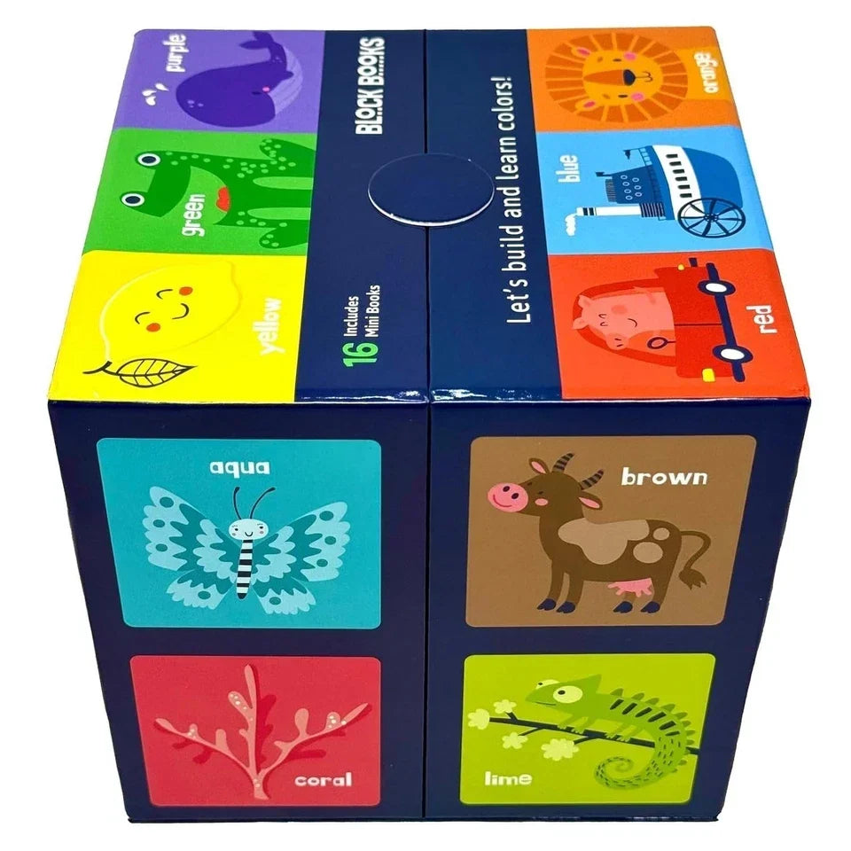 Children’s Colour Fun Learning 16 Mini Books Collection Box by Lake Press