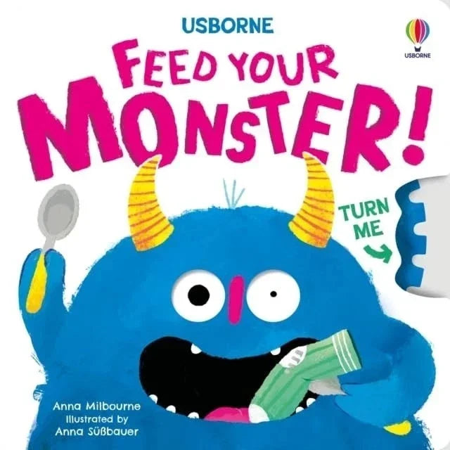 Turn the Wheel Collection 2 Books Set By Anna Milbourne(Feed your Monster & Feed your Dinosaur)