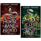 Vows of Vengeance Series By Alexis L. Menard 2 Books Collection Set (House of Bane and Blood & City of Mirth and Malice)