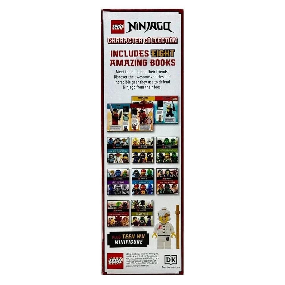 LEGO Ninjago Character Collection 8 Books Set Plus Teen Wu Minifigure by DK HB