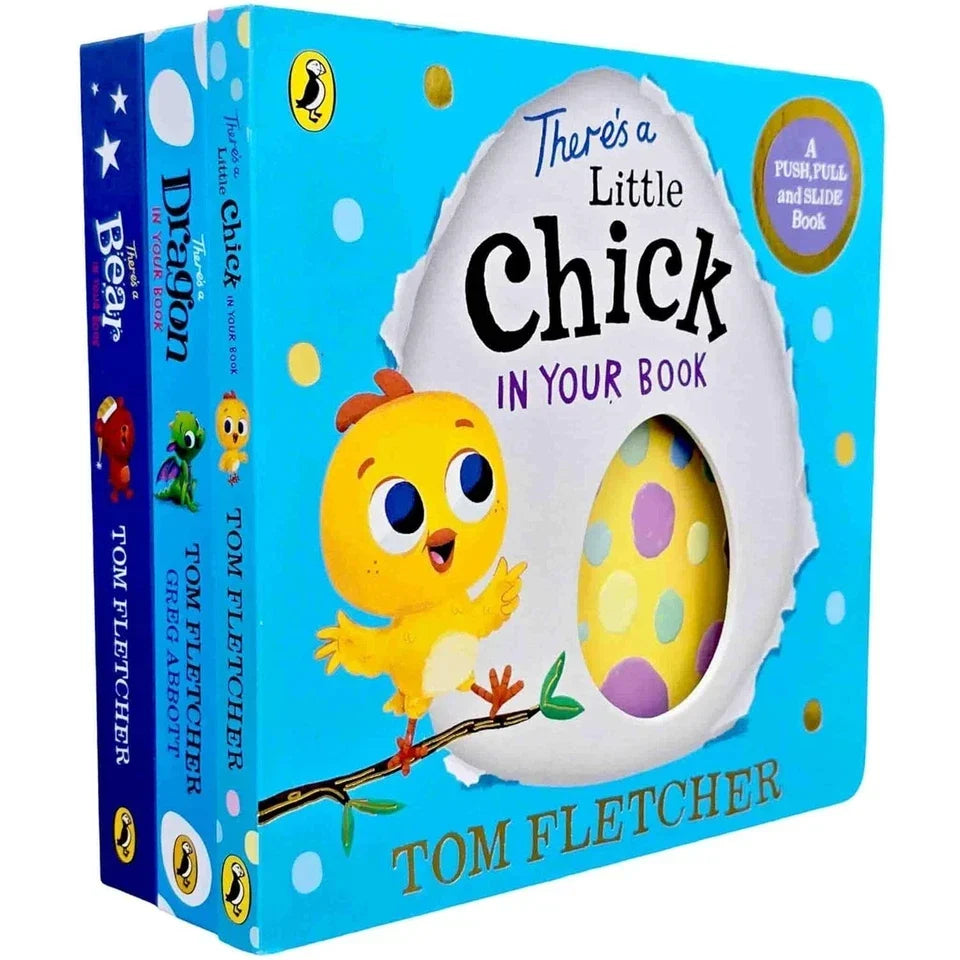 Who's In Your Book? Series 3 Picture Books Collection Set (There's a Dragon in Your Book, There's a Bear in Your Book  & There’s a Little Chick In Your Book)