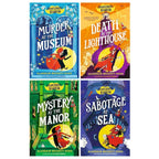Montgomery Bonbon Series 4 Books Collection Set By Alasdair Beckett-King (Sabotage at Sea, Murder at the Museum, Death at the Lighthouse and Mystery at the Manor)