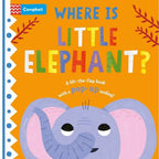 Where is Little... Series 4 Books Collection Set By Campbell Books (Where is Little Elephant?, Where is Little Tiger? & More)