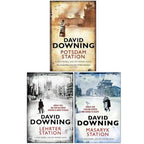 John Russell WWII Spy Thrillers 4-6 Collection 3 Books Set by David Downing (Potsdam Station, Lehrter Station, Masaryk Station)