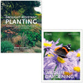 Drought-Resistant Planting By Beth Chatto & RHS Companion to Wildlife Gardening By Chris Baines 2 Books Collection Set